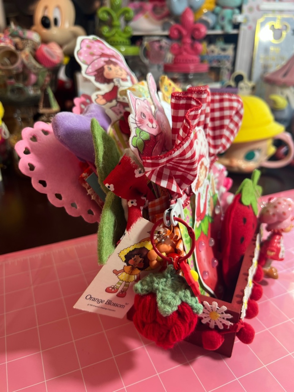 Strawberry Shortcake Desktop Handmade Memory Dex card Tray - Picture 3 of 10